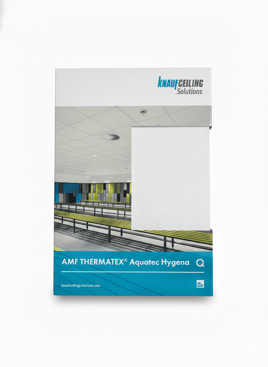 Baldosa Knauf AMF Aquatec Hygena 0.61 X 0.61 m. X 19 mm 3/4″ Borde Recto - Image 6