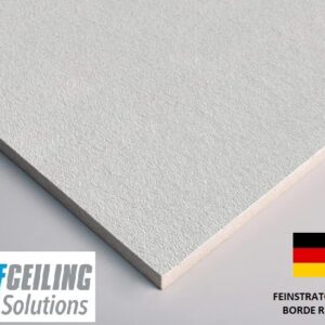 Baldosa Knauf THERMATEX Feinstratos Liso 15mm fibra mineral biosoluble fabricación alemana cielo raso